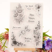 ZFPARTY Bouquet Transparent Clear Silicone Stamp Cutting Dies Set for DIY scrapbooking/photo album Decorative 2024 - buy cheap