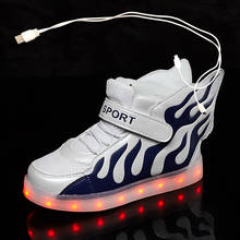 New usb charging glowing sneakers Kids Running led angel's wings kids with lights up luminous shoes girls' boys' shoes 2024 - buy cheap