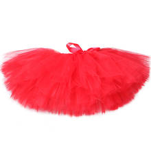 Красный юбка-пачка для девочек юбка пышная Тюлевая юбка, детская юбка-пачка для принцесс вечерние для маленьких девочек, балетная юбка, нижняя юбка; Юбки для танцев; Для девочек; Детские платья-пачки 2024 - купить недорого