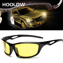 HOOLDW Night Vision Glasses Men Polarized Sunglasses Yellow Lens Anti-Glare Goggles Driving Sun glasses UV400 Eyewear Oculos 2024 - buy cheap
