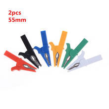 2pcs/lot 55mm Alligator Clips Crocodile Clips Cable Lamp For Banana Plug Connector 2024 - buy cheap