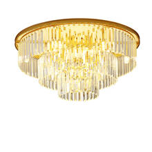 LED Modern Golden Crystal Round Rectangle Chandelier Lighting Lustre Hanging  Lamps Suspension Luminaire Lampen For Foyer 2024 - buy cheap