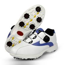 Мужская обувь для гольфа, Водонепроницаемая спортивная обувь с пряжкой, кроссовки с сетчатой подкладкой, дышащие Нескользящие кроссовки для мужчин, 2019 2024 - купить недорого