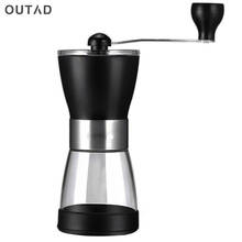 OUTAD Portable Manual Ceramic Coffee Grinder Washable ABS Ceramic core Stainless Steel Home Kitchen Mini Manual Hand Coffee 2024 - buy cheap