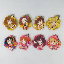 THE IDOLM@STER Anime IDOLMASTER Cinderella Project Futaba Anzu Jougasaki Rika Idol Master Game Rubber Keychain 2024 - buy cheap