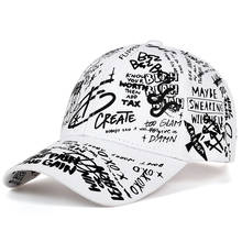 2021 New fashion Graffiti printing baseball cap Adjustable cotton hip hop hats Spring summer outdoor leisure hat Couple cap 2024 - buy cheap