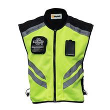 Motorcycle Reflective Vest High Visibility Fluorescent Riding Safety Vest Racing Sleeveless Jacket Moto Gear Motocross Jacket 2024 - buy cheap