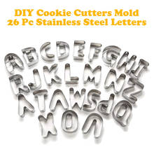 Stainless Steel Letters Cookie Cutters Decorating Tool DIY 3D Cake Cookie Mold Fondant Cutters Mold 26 pc Baking Tools Bakeware 2024 - buy cheap