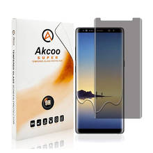 Anti-spy Tempered Glass For Samsung Galaxy Note 8 Akcoo Privacy Screen Protector 3D Curved Edge Tempered Glass Shield 2024 - buy cheap