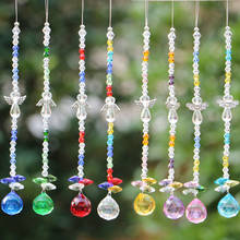 Atrapasueños colgante de bolas de cristal para jardín, colgante de prismas de arcoíris, decoración para el hogar y boda, 1 ud. 2024 - compra barato