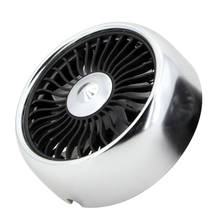 Ventilador de coche eléctrico, dispositivo de ventilación con 3 velocidades, Usb, 5V, luz colorida 2024 - compra barato