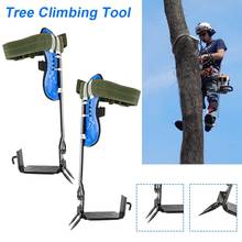 Juego de puntas de escalada de árbol de 2 engranajes, cinturón de seguridad ajustable, cuerda de cordón, cinturón de rescate de acero inoxidable, accesorios de Camping 2024 - compra barato