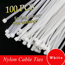 5x200mm Assorted Self-locking Nylon Cable Ties Black Plastic Zip Tie Loop Wire Wrap Zip Ties white 100pcs/bag 2024 - buy cheap