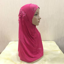 H077 lindo hijab grande ou adulto muçulmano hijab com renda e pedras cachecol islâmico lenço de cabeça xale chapéu armia envoltório de puxar 2024 - compre barato
