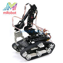 Smart Robot Arm Robotic Gripper with Metal Tank Chassis WiFi/Bluetooth/Handle Control for DIY RC Robot Model Kit 2024 - buy cheap