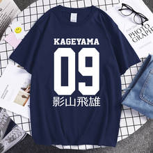 Camisetas de dibujos animados de Kageyama Tobio Haikyuu para hombre, camiseta informal de Hip-Hop, camisetas de Anime de Japón, camisetas de moda Harajuku para hombre 2021 2024 - compra barato