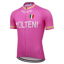 Pink Italy Cycling jersey MOLTENI ropa ciclismo bike clothing mtb jersey triathlon summer bicycle clothes maillot ciclismo 2024 - buy cheap