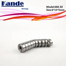 Kande-rolamentos 686, mini rolamento de esferas, 6x13x5mm, 686 2024 - compre barato