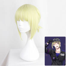 Twisted-Wonderland Rook Hunt Light Golden Short Cosplay Heat Resistant Synthetic Hair Carnival Halloween Party + Free Wig Cap 2024 - buy cheap