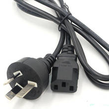 1.5m iec c13 chaleira para au plug 3 pinos ac cabo de alimentação adaptador carregador monitor 10a 250v 2024 - compre barato