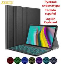 Russian Spanish Keyboard Case for Samsung Galaxy Tab S5e 10.5 2019 SM-T720 SM-T725 Slim Stand Cover For Tab S5E T720 10.5 Case 2024 - buy cheap