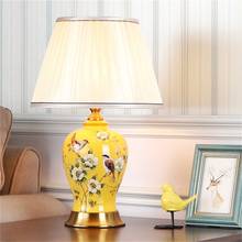 SAROK Ceramic Table Lamps LED Desk Light Luxury Home Decorative for Bedside Living Room Bedroom Dining Room 2024 - buy cheap