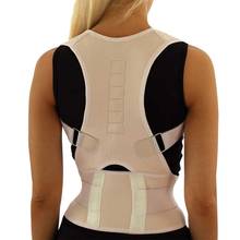 Corretor de postura magnético ajustável, para costas, faixa de cinta, ombro, lombar, alívio de dor, postura, aparador de cintura 2024 - compre barato