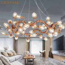 Lustre redondo moderno com luzes led, luminária pendente de bronze antigo, luminária decorativa de luxo para casa e sala de estar 2024 - compre barato