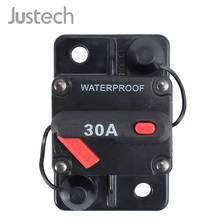Justech 30A AMP Circuit Breaker Dual Battery IP67 Waterproof Fuse Reset 30A Surface Mount Circuit Breaker 12V 24V 2024 - buy cheap