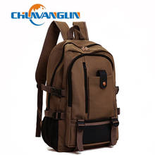 Chuwanglin canvas backpack men's travel backpack casual school bags fashion male Daily backpacks unisex student bag A1715 2024 - buy cheap