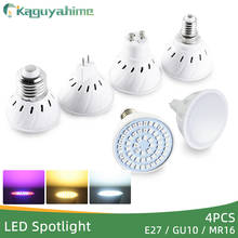 Kaguyahime 4Pcs LED Mr16 E27 Bulb Gu10 LED Spotlight Grow Light/Warm/White AC 220V 110V LED Lamp 3W 4W Spot Light Full Spectrum 2024 - buy cheap
