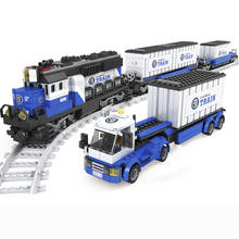 25111 novo 1008 pçs trens ferroviários blocos de construção montagem modelo natal tijolos brinquedos para crianças 2024 - compre barato
