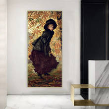 Pintura al óleo de Citon James Tissot October 》, obra de arte impresa, póster, imagen, decoración de pared, decoración del hogar para sala de estar 2024 - compra barato