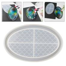 DIY Crafts Casting Fish Scale Tray Epoxy Resin Mold Plate Dish Silicone Mould F3MF 2024 - buy cheap