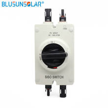 1 PCS/Lot hot selling high quality Solar Electrical DC Isolator Switch with 2 pairs SOLAR PV Connectors for Solar Power System 2024 - buy cheap