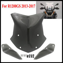 Para-brisa dianteiro + defletores de lado, para motocicleta bmw r1200gs r 1200 gs r1200 gs 2013-2016, 2013, 2017 2024 - compre barato