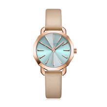 Reloj de cuarzo japonés para mujer, elegante pulsera de hora Simple a la moda, de cuero Real, regalo de cumpleaños para niña julibox 2024 - compra barato