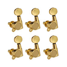 Guitar String Tuning Pegs Tuning Machines Sealed Machine Heads Grover Tuners Tuning Keys Oval Button 6 Left for Electric Guitar 2024 - buy cheap