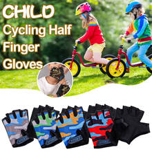 Guantes de Ciclismo de medio dedo para niños, alta elasticidad, antideslizante, equipo de camuflaje para exteriores 2024 - compra barato