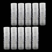 200Pieces 28mm Clear  Coin Capsule Holders Display Storage Case Box , Collections Accessories 2024 - buy cheap