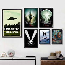 The X-Files Alien UFO Posters Movie Wall Stickers White Coated Paper Prints High Definition Home Decoration Livingroom Bedroom 2024 - buy cheap