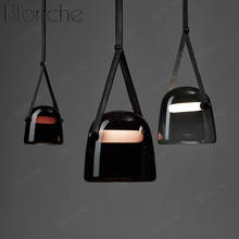 Современные подвесные светильники BROKIS Mona, стеклянный потолочный светильник на пояс, для спальни, столовой, промышленные осветительные приборы, лофт, подвесной светильник, домашний декор 2024 - купить недорого