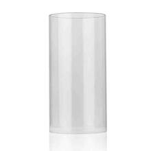 Soporte de vela de huracán de 7 / 10cm de diámetro, cilindro de vidrio abierto, ambos extremos abiertos, reemplazo de pantalla de lámpara de vidrio 2024 - compra barato