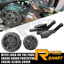 CNC Aluminum Motorcycle Crash Bunds Pads Slider & Engine Protector Cover For YAMAHA MT09 FZ 09 FJ09 FJ-09 XSR900 XSR 900 2016 2024 - buy cheap