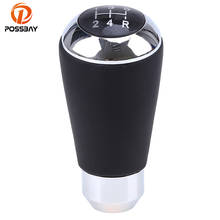 POSSBAY 5 Speed Car Gear Shift Knob Black Leather Gear Knob Manual Transmission Shift Knob Shift Lever for Honda VW Gof Toyota 2024 - buy cheap