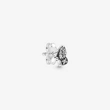 Genuine 925 Sterling Silver Clear CZ My Butterfly Single Stud Earrings for Women S925 Fine Jewelry Gift Wholesale 2024 - buy cheap