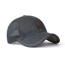 Boné hip hop impermeável, chapéu com viseira para homens e mulheres, boné de beisebol de malha ajustável, protetor solar respirável 2024 - compre barato