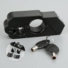 1Pc Black CNC Aluminum Motorcycle Handlebar Grip Brake Lever Lock Anit Theft Security Safe Caps-Lock with Keys Fits Scooters ATV 2024 - buy cheap