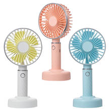 Portable Handheld Mini Fan, USB Rechargeable 2000mAh Battery Operated Fan & 3 Speed Level, Quiet Face Fan for Desk, Office 2024 - buy cheap