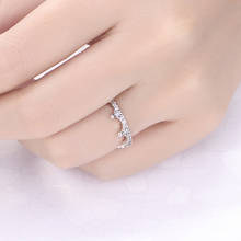 2019 модное простое серебряное кольцо с кубическим цирконием Корона свадебное кольцо для женщин лучший подарок на день рождения ювелирные изделия 2024 - купить недорого